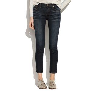 Madewell Skinny Skinny Crop Dark Wash